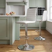 Hiline Bar Stool White