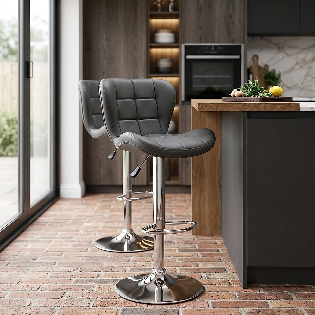 Houston Bar Stool Grey