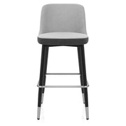 Hudson Stool Charcoal & Grey Fabric