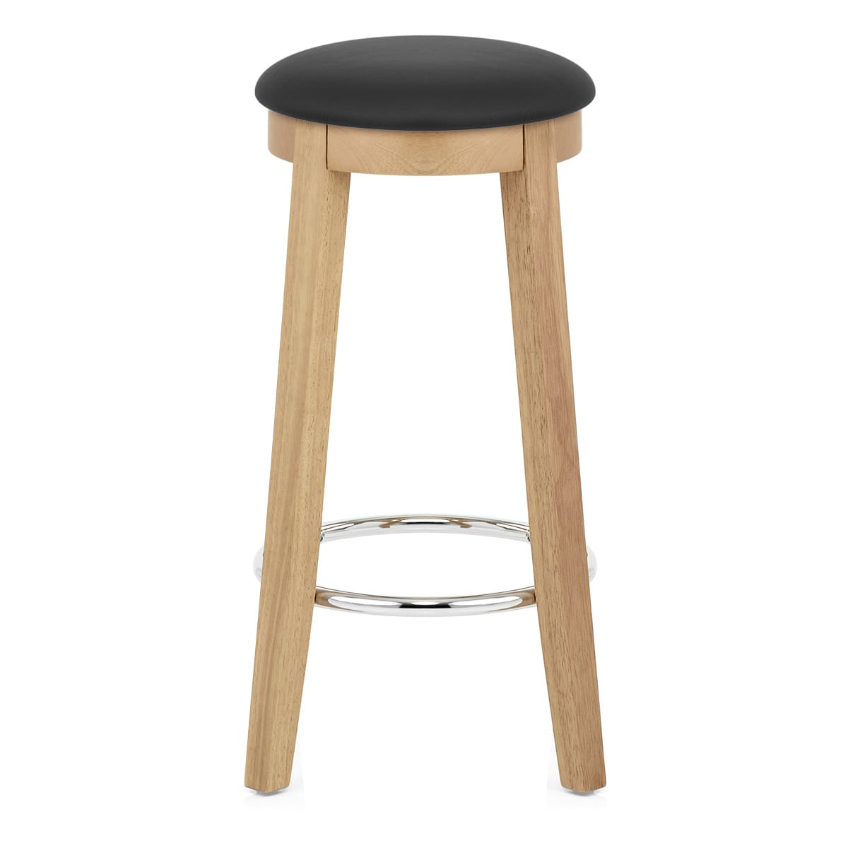 Ikon Kitchen Stool Oak & Black