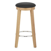 Ikon Kitchen Stool Oak & Black