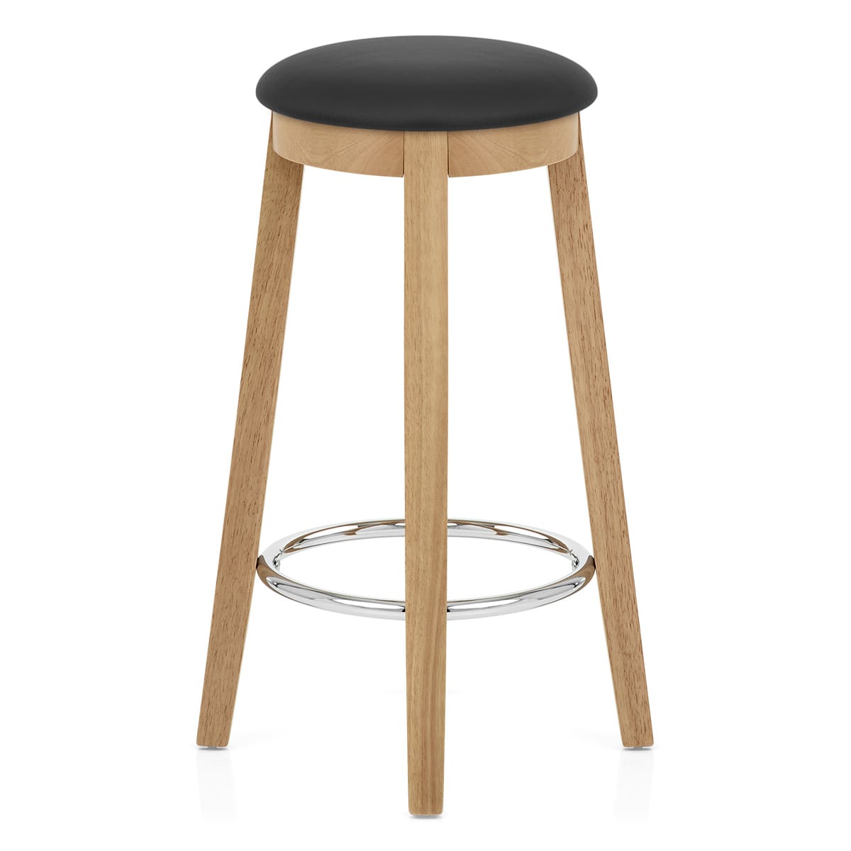 Ikon Kitchen Stool Oak & Black