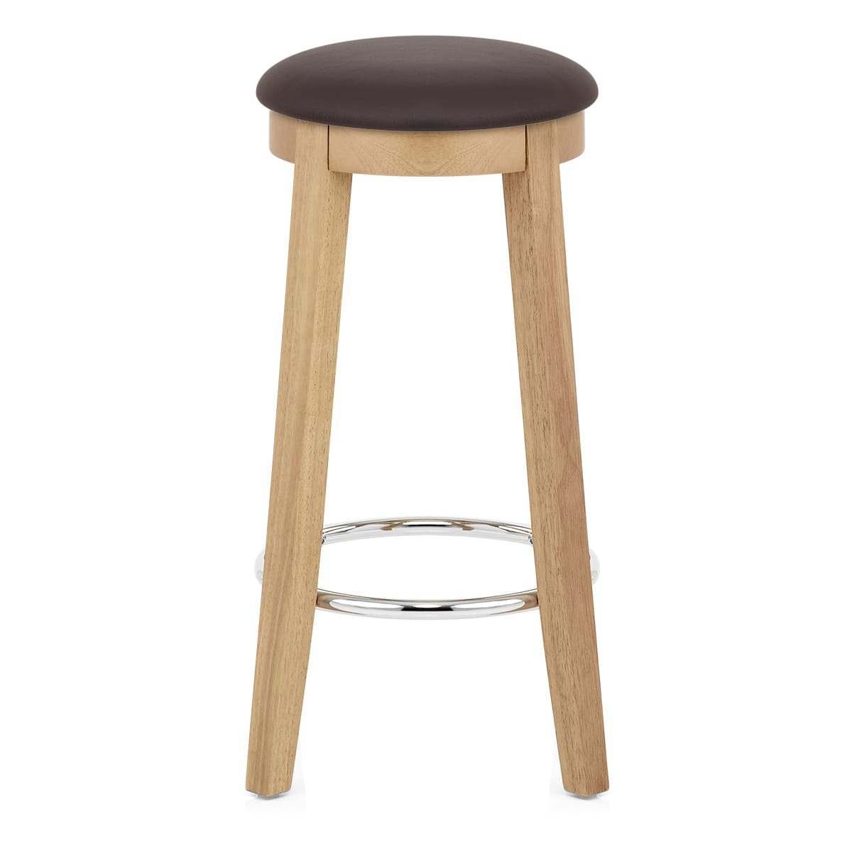 Ikon Kitchen Stool Oak & Brown