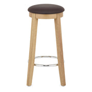 Ikon Kitchen Stool Oak & Brown