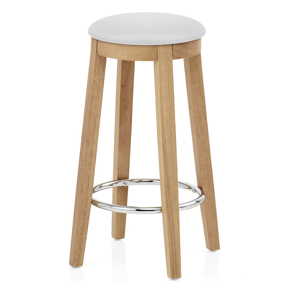 Ikon Kitchen Stool Oak & White