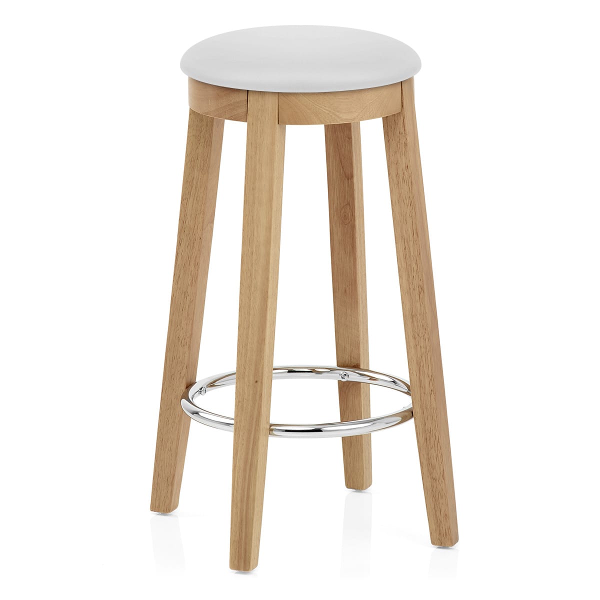 Ikon Kitchen Stool Oak & White
