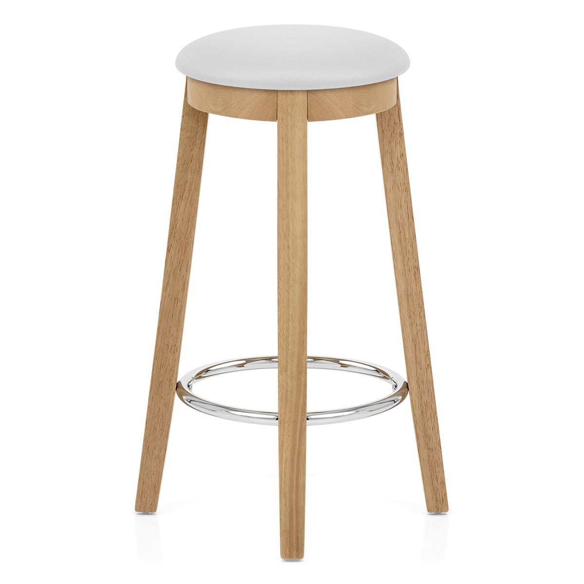 Ikon Kitchen Stool Oak & White