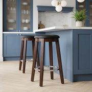 Ikon Kitchen Stool Walnut & Black