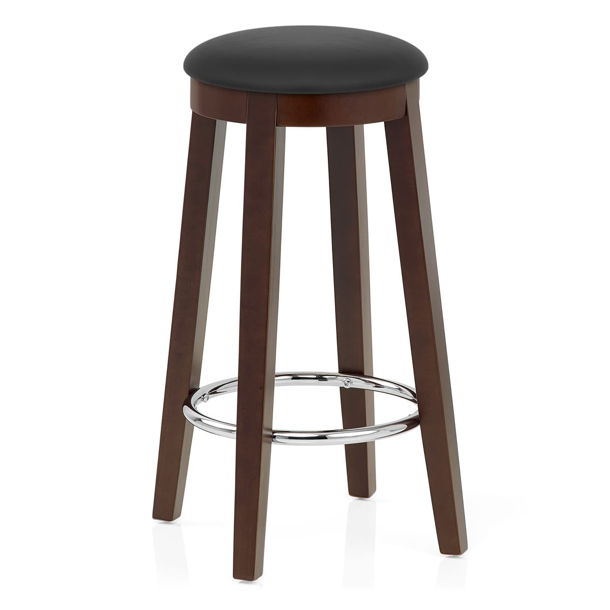 Ikon Kitchen Stool Walnut & Black