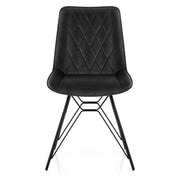 Indi Dining Chair Black Velvet