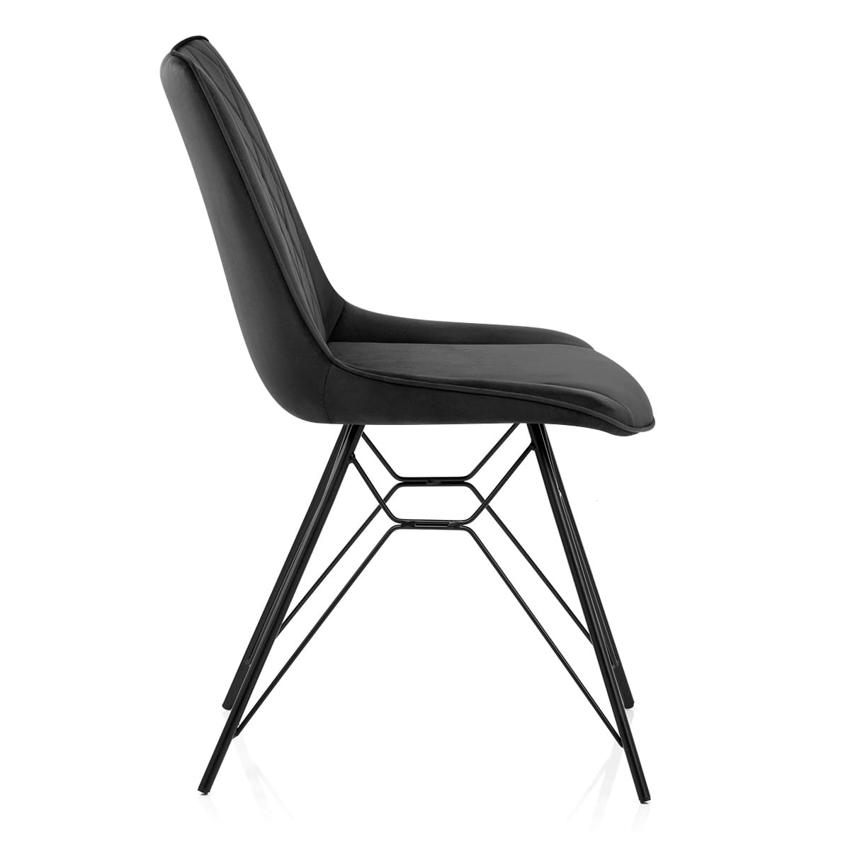 Indi Dining Chair Black Velvet
