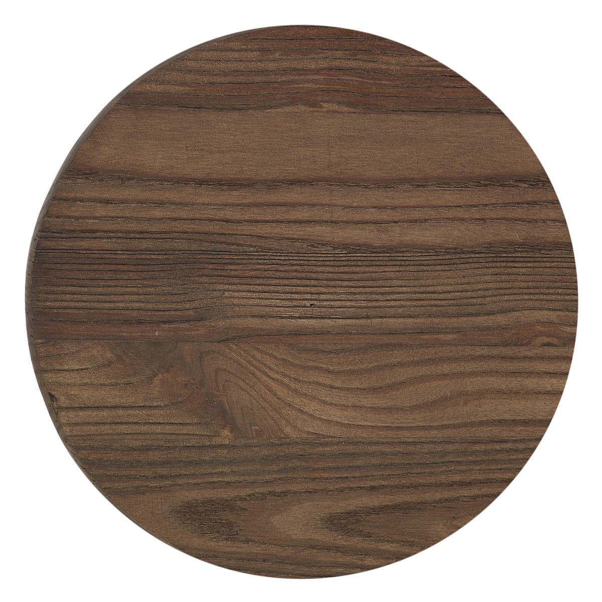 Industrial Turner Stool Dark Wood