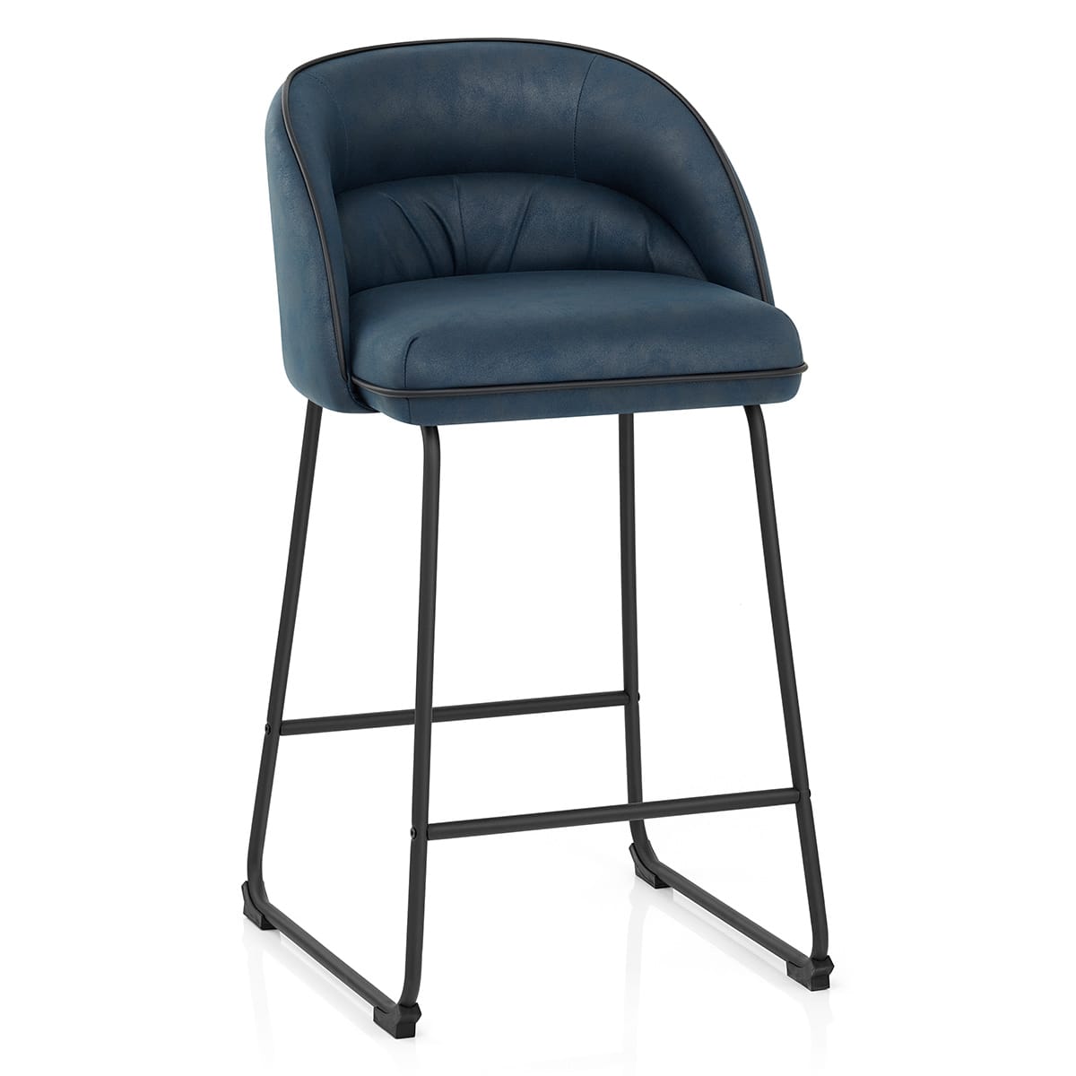 Jackie Bar Stool Blue & Black