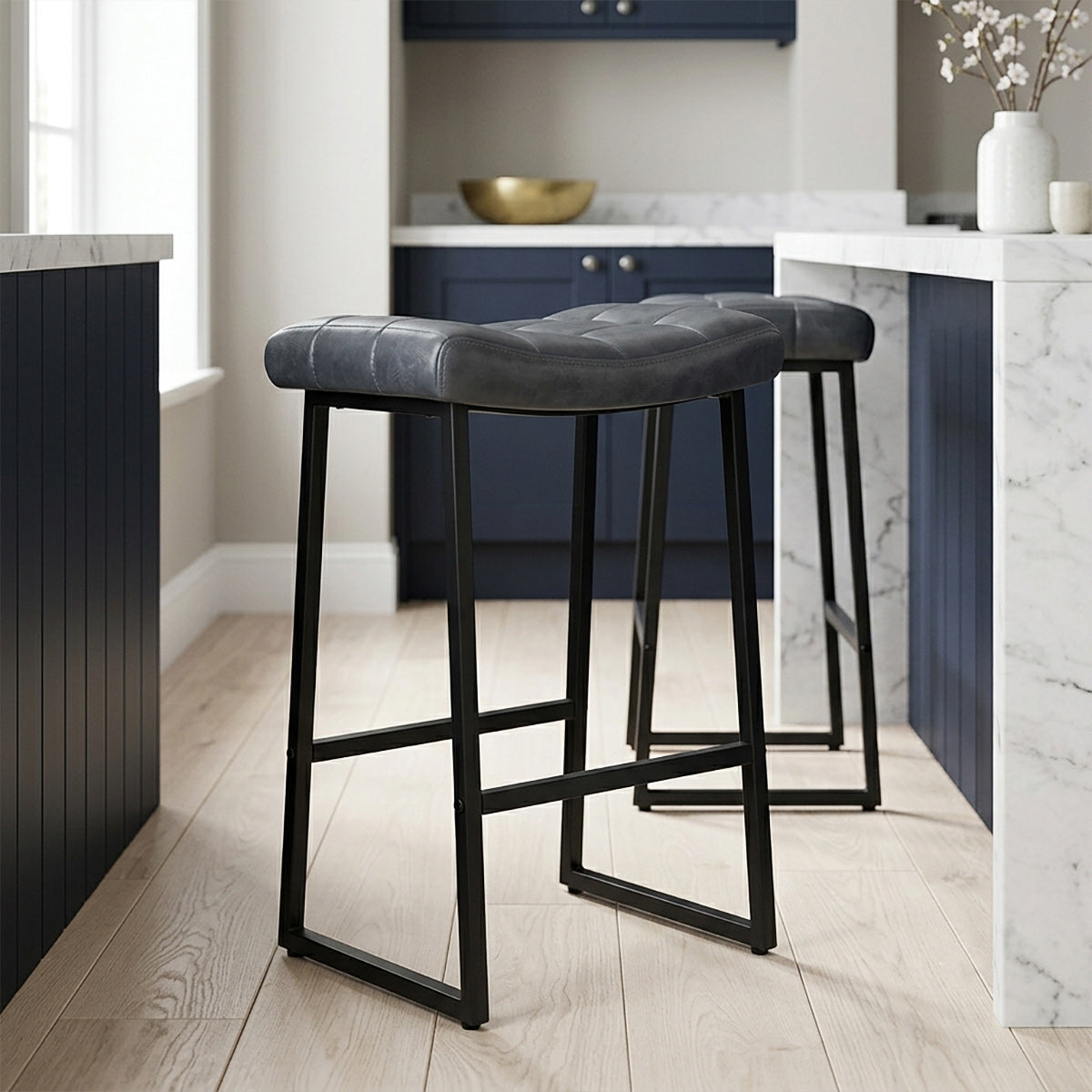 Jago Bar Stool Antique Blue