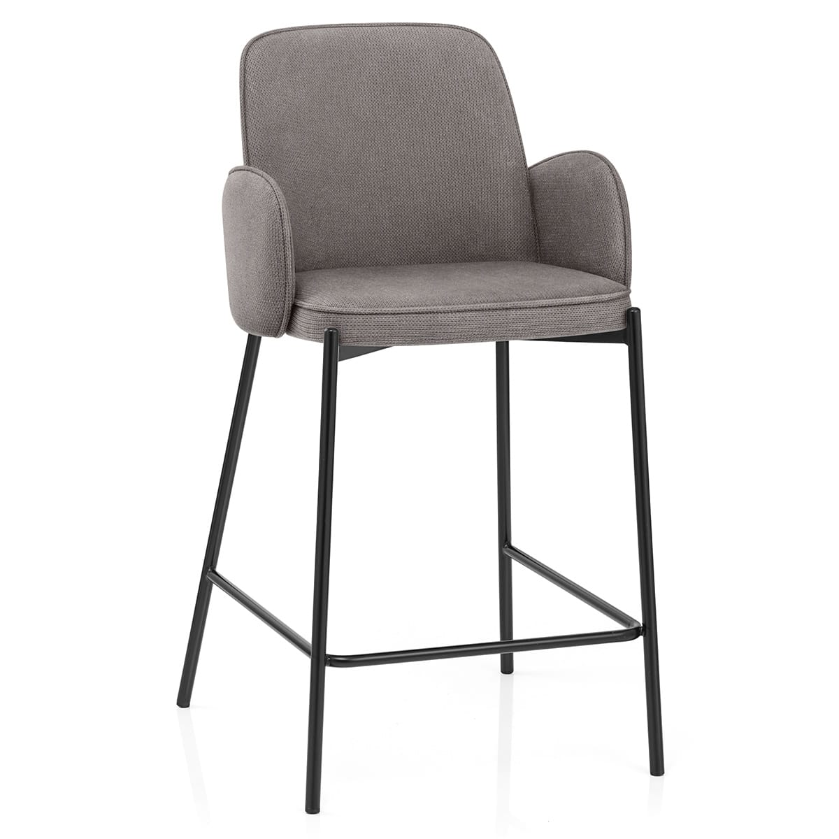 Jarvis Bar Stool Grey Fabric