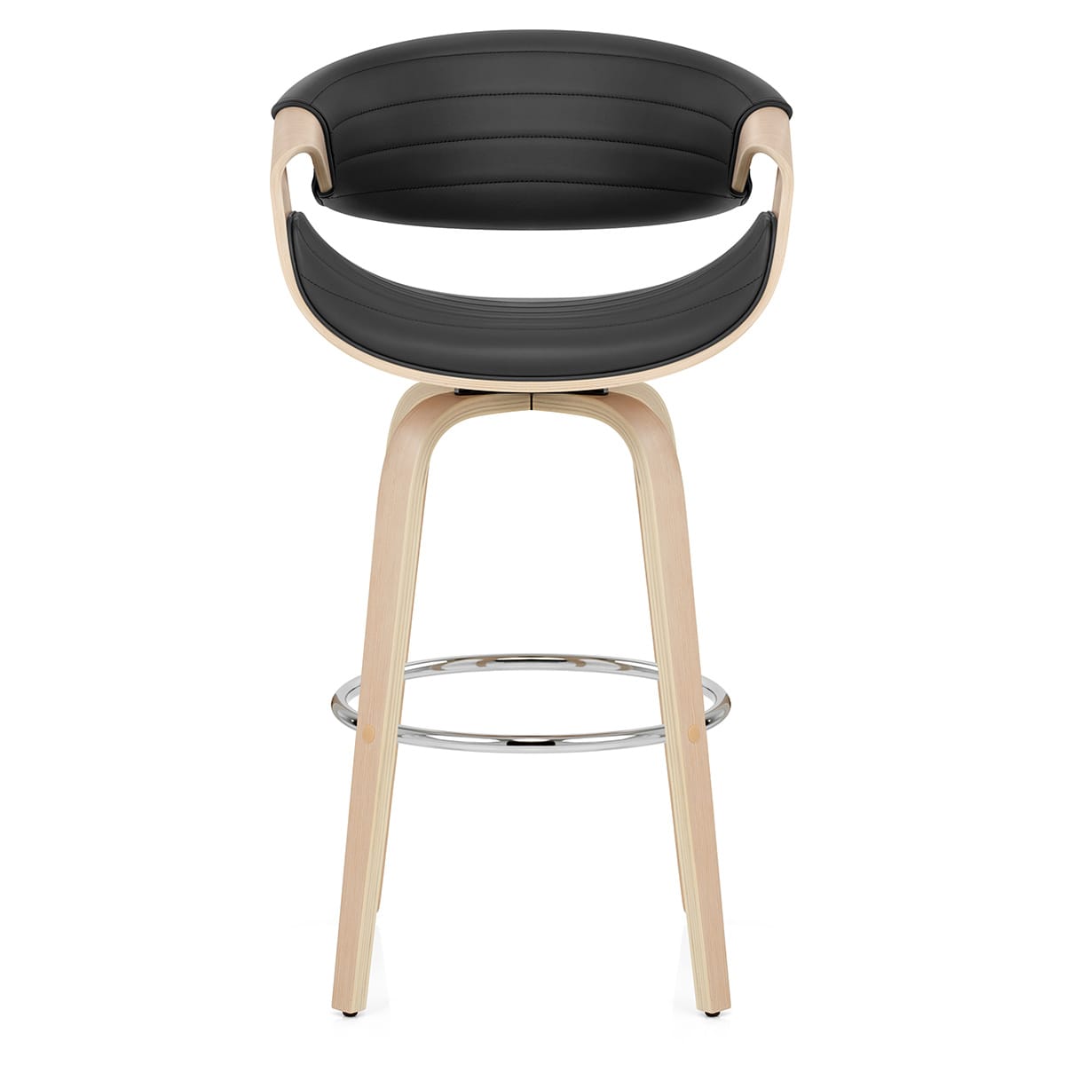 Jefferson Wooden Bar Stool Black