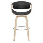 Jefferson Wooden Bar Stool Black