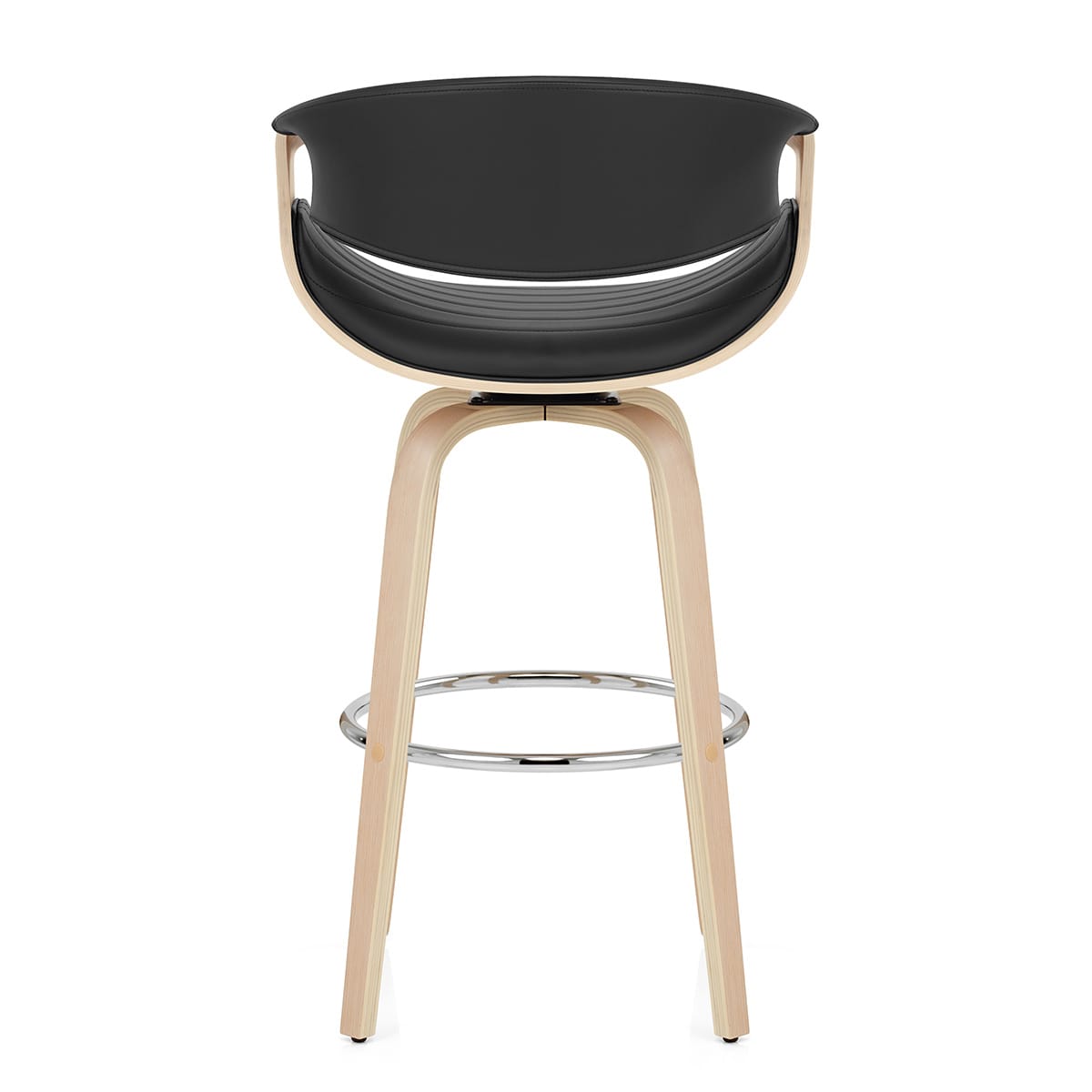 Jefferson Wooden Bar Stool Black