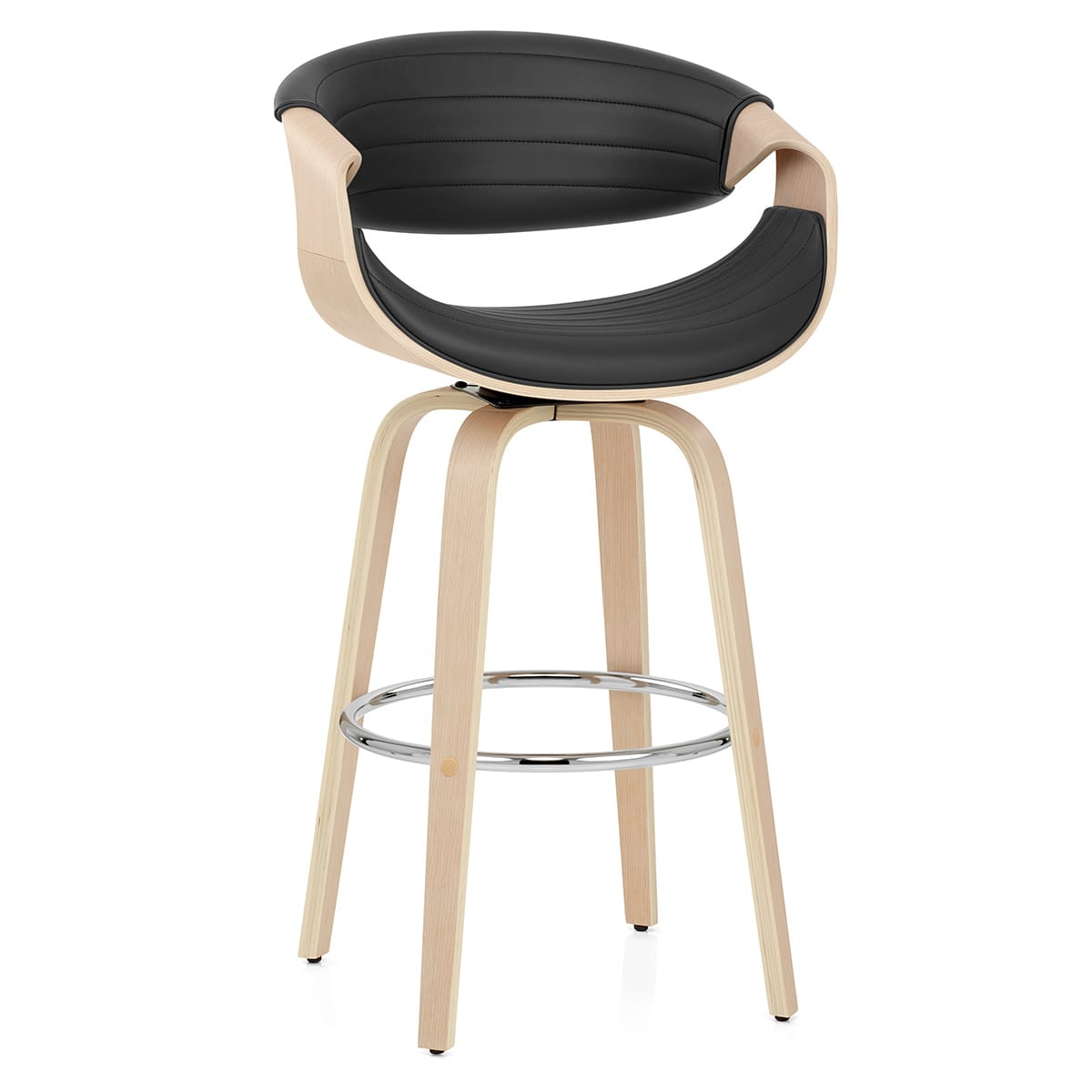 Jefferson Wooden Bar Stool Black