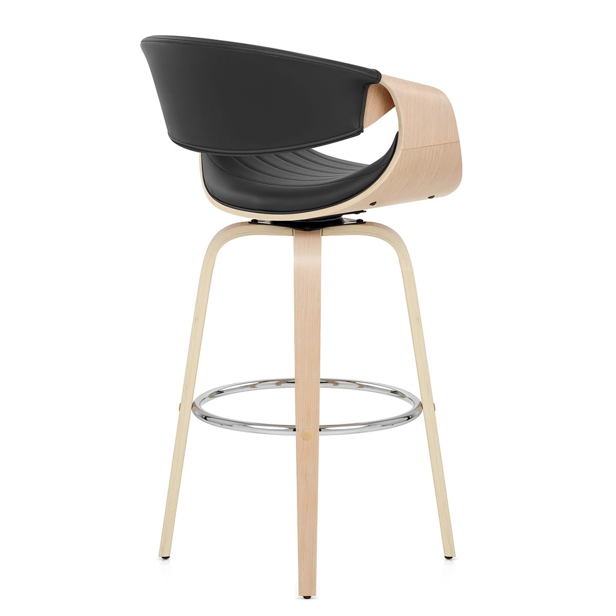 Jefferson Wooden Bar Stool Black
