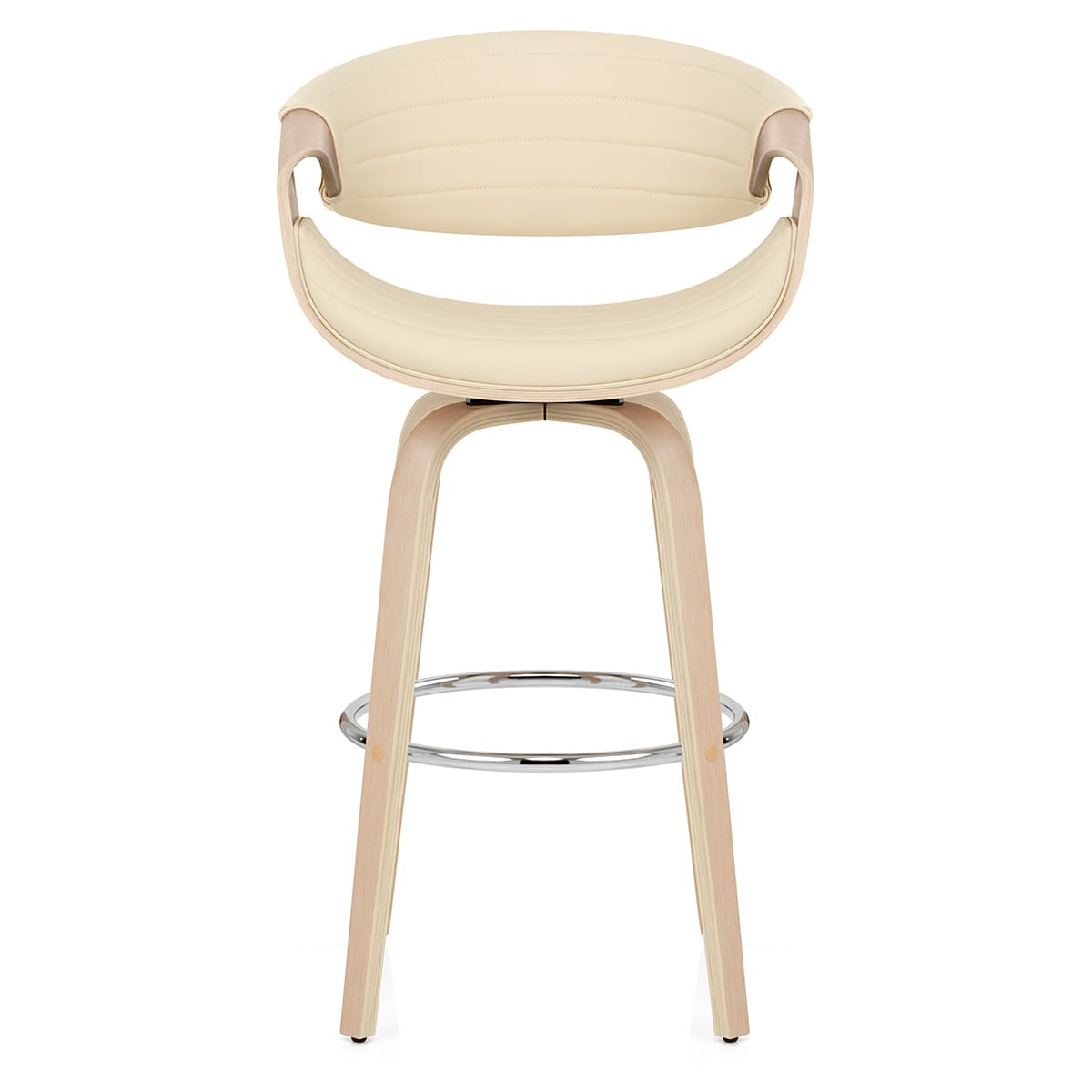 Jefferson Wooden Bar Stool Cream