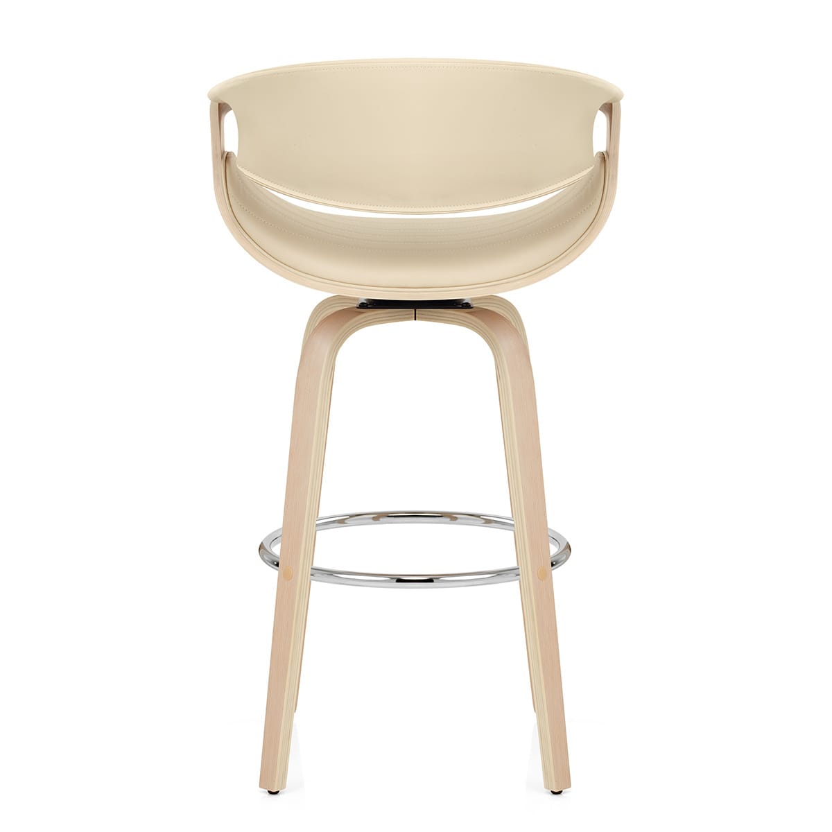 Jefferson Wooden Bar Stool Cream