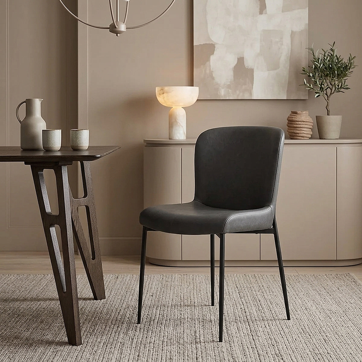 Jess Dining Chair Charcoal