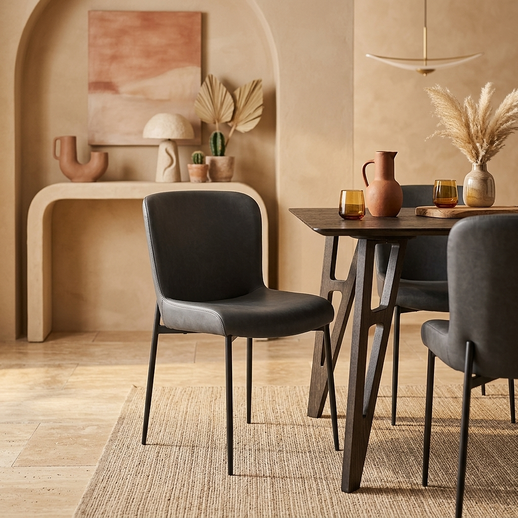 Jess Dining Chair Charcoal