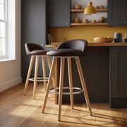 Jive Wooden Stool Brown