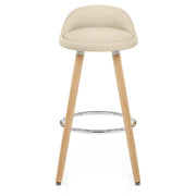Jive Wooden Stool Cream