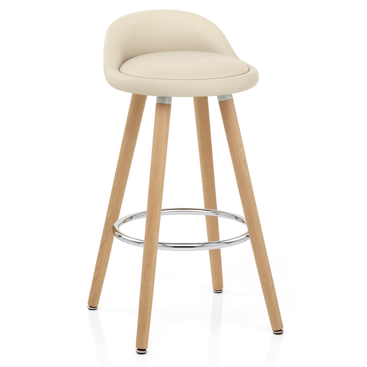 Jive Wooden Stool Cream