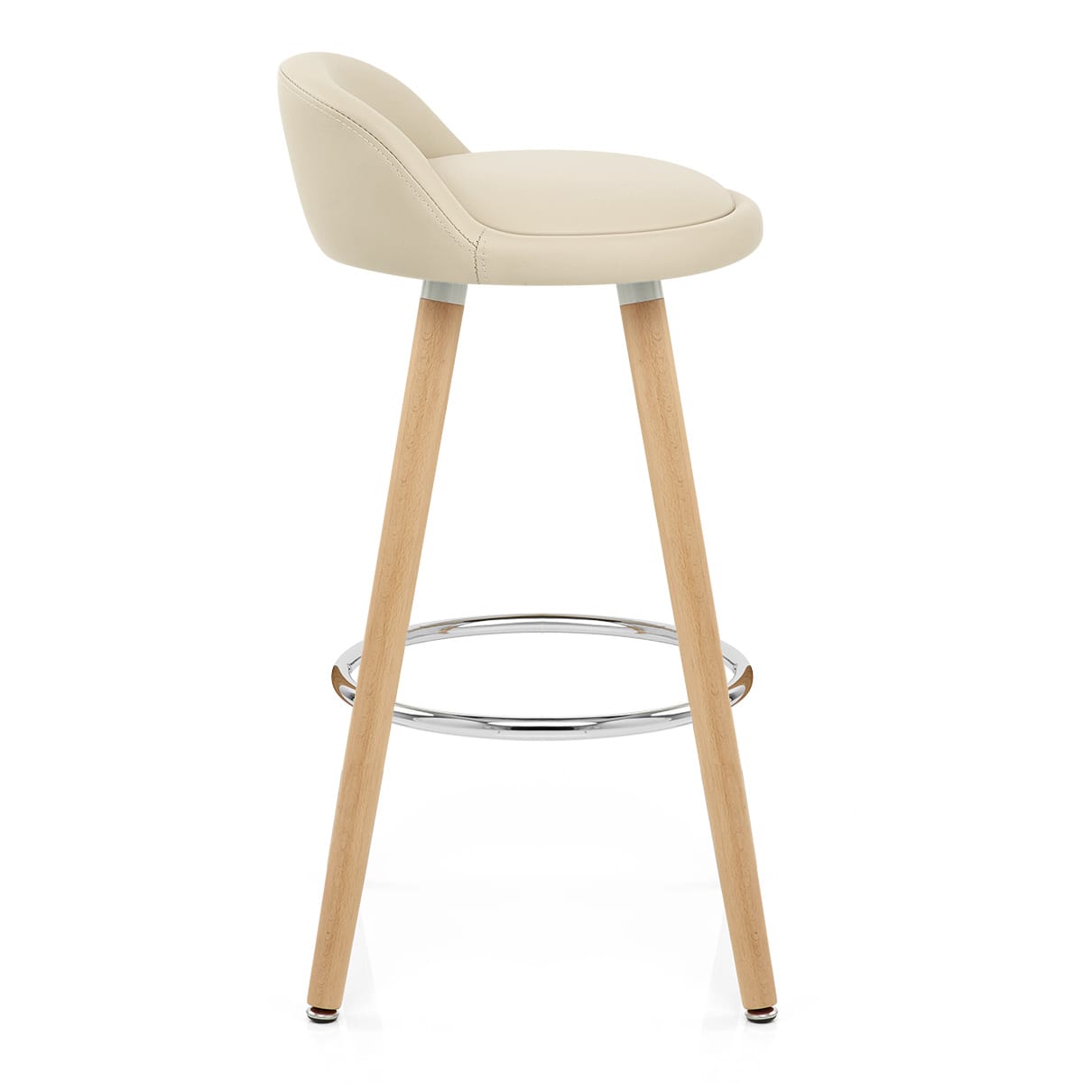 Jive Wooden Stool Cream