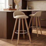 Jive Wooden Stool Cream