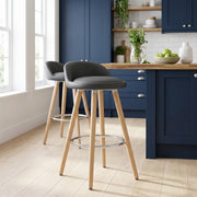 Jive Wooden Stool Grey