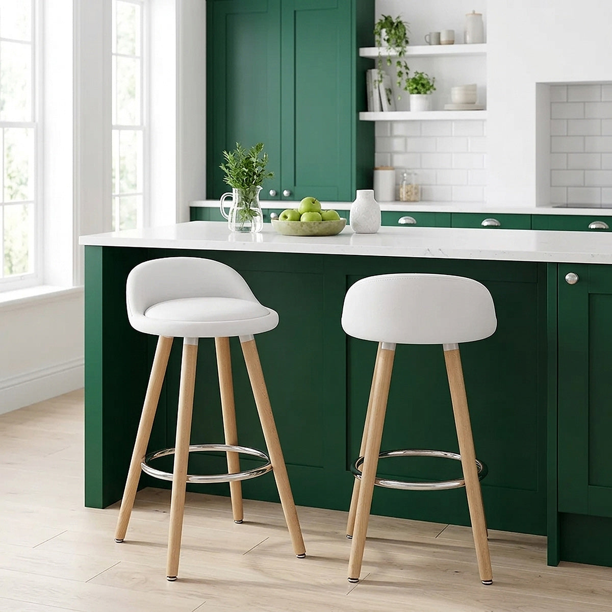 Jive Wooden Stool White