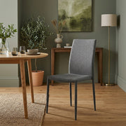 Joshua Dining Chair Light Grey Fabric