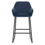 Kanto Bar Stool Blue Velvet