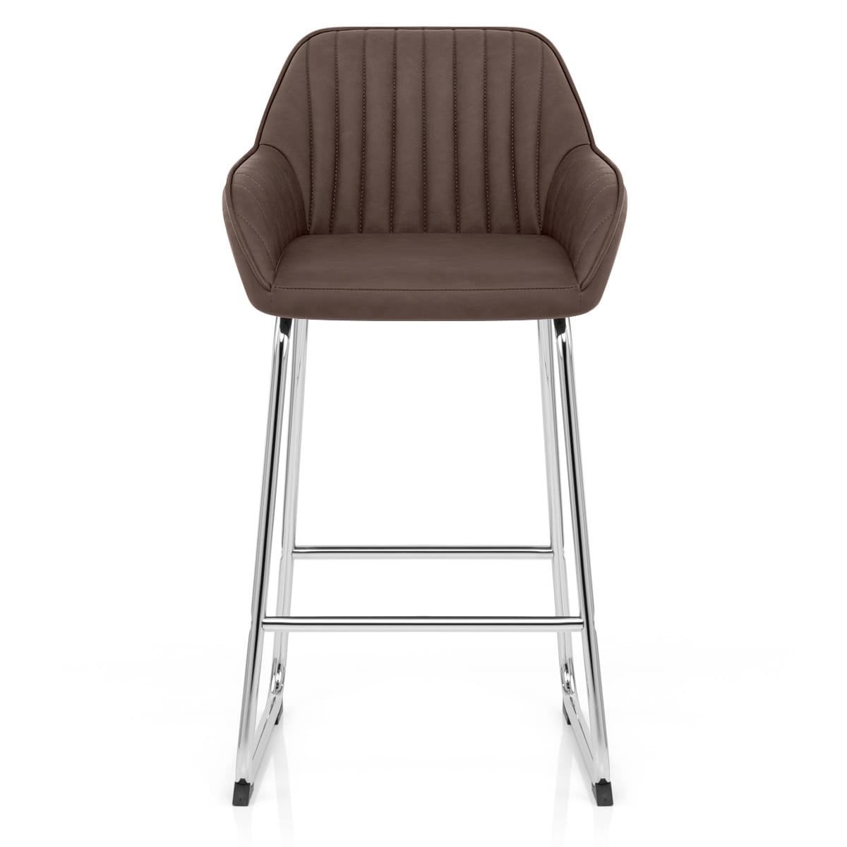 Kanto Chrome Stool Brown