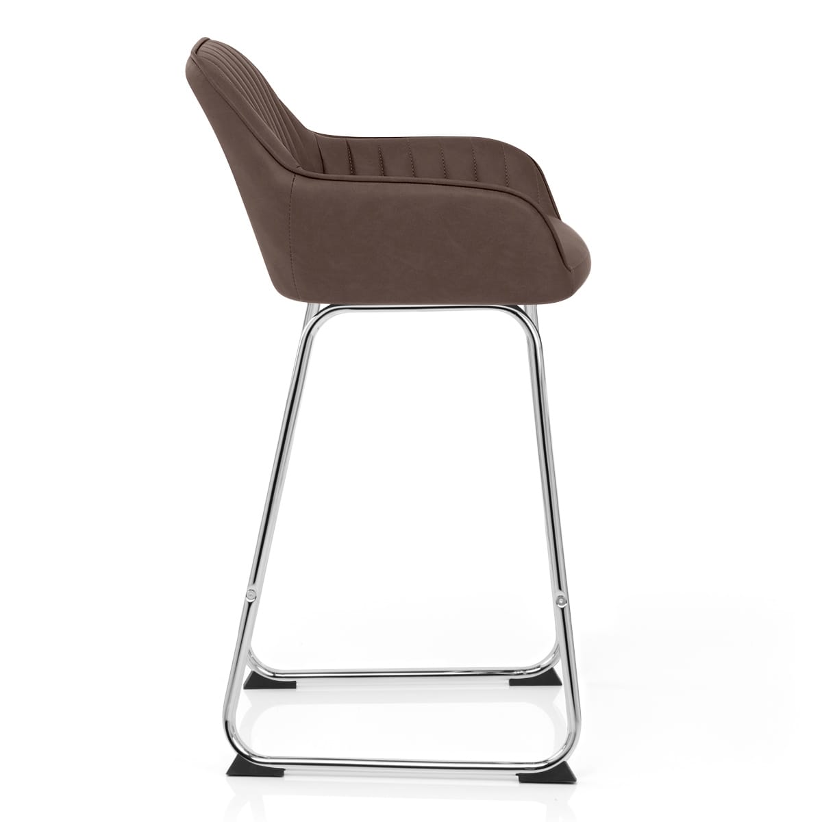 Kanto Chrome Stool Brown