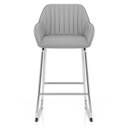 Kanto Chrome Stool Light Grey