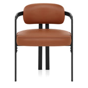 Kara Real Leather Dining Chair Tan