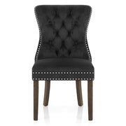 Kensington Dining Chair Black Velvet