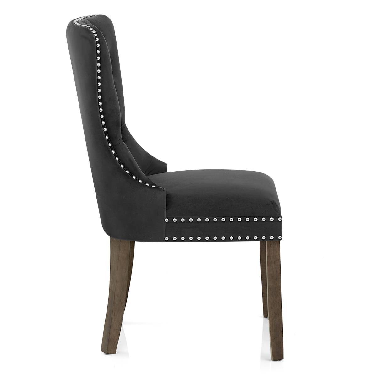 Kensington Dining Chair Black Velvet