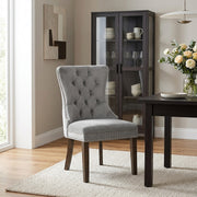 Kensington Dining Chair Grey Velvet