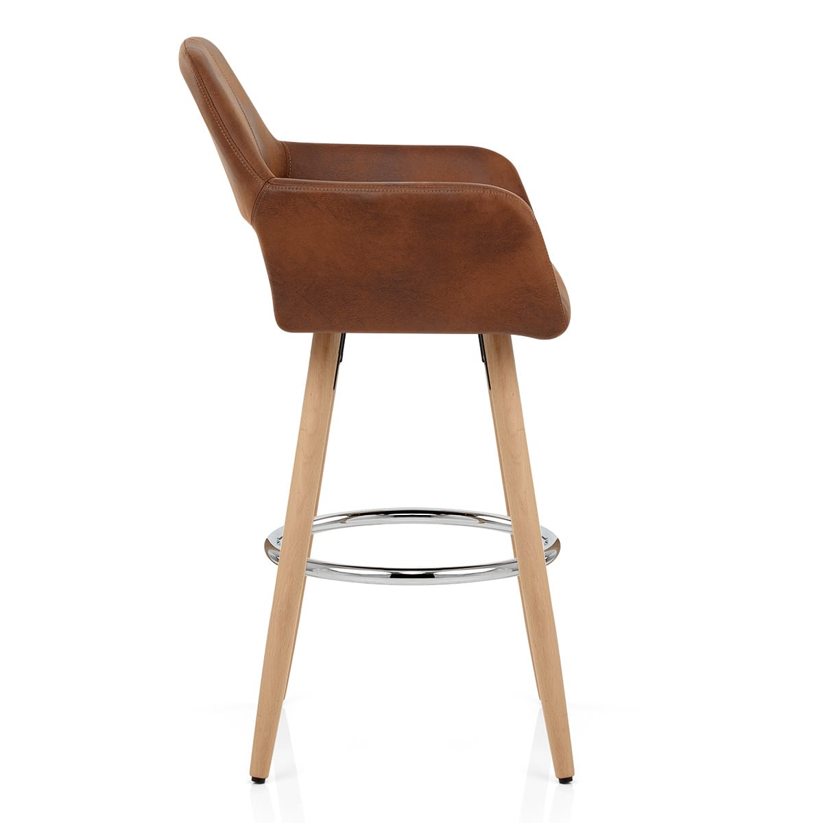Kite Wooden Stool Antique Brown