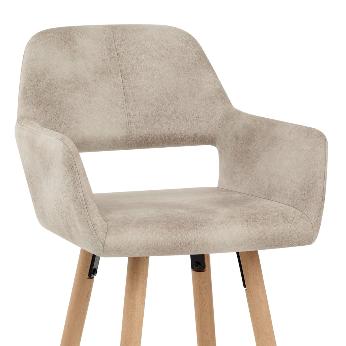 Kite Wooden Stool Antique Cream