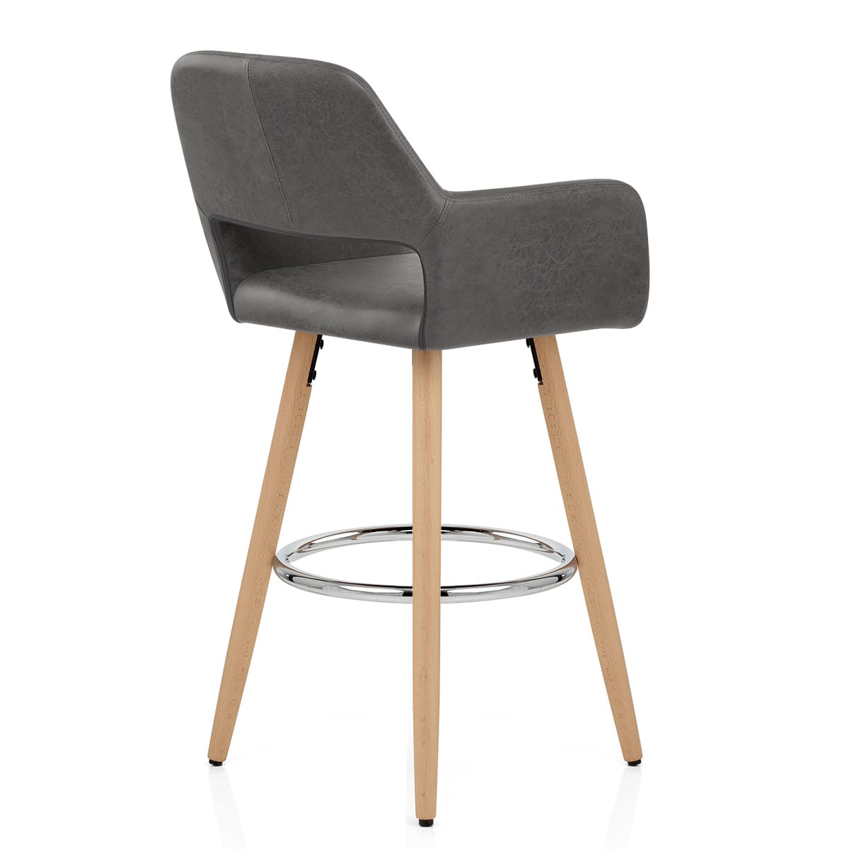 Kite Wooden Stool Grey