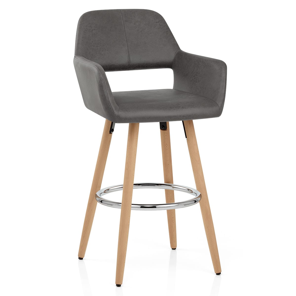 Kite Wooden Stool Grey
