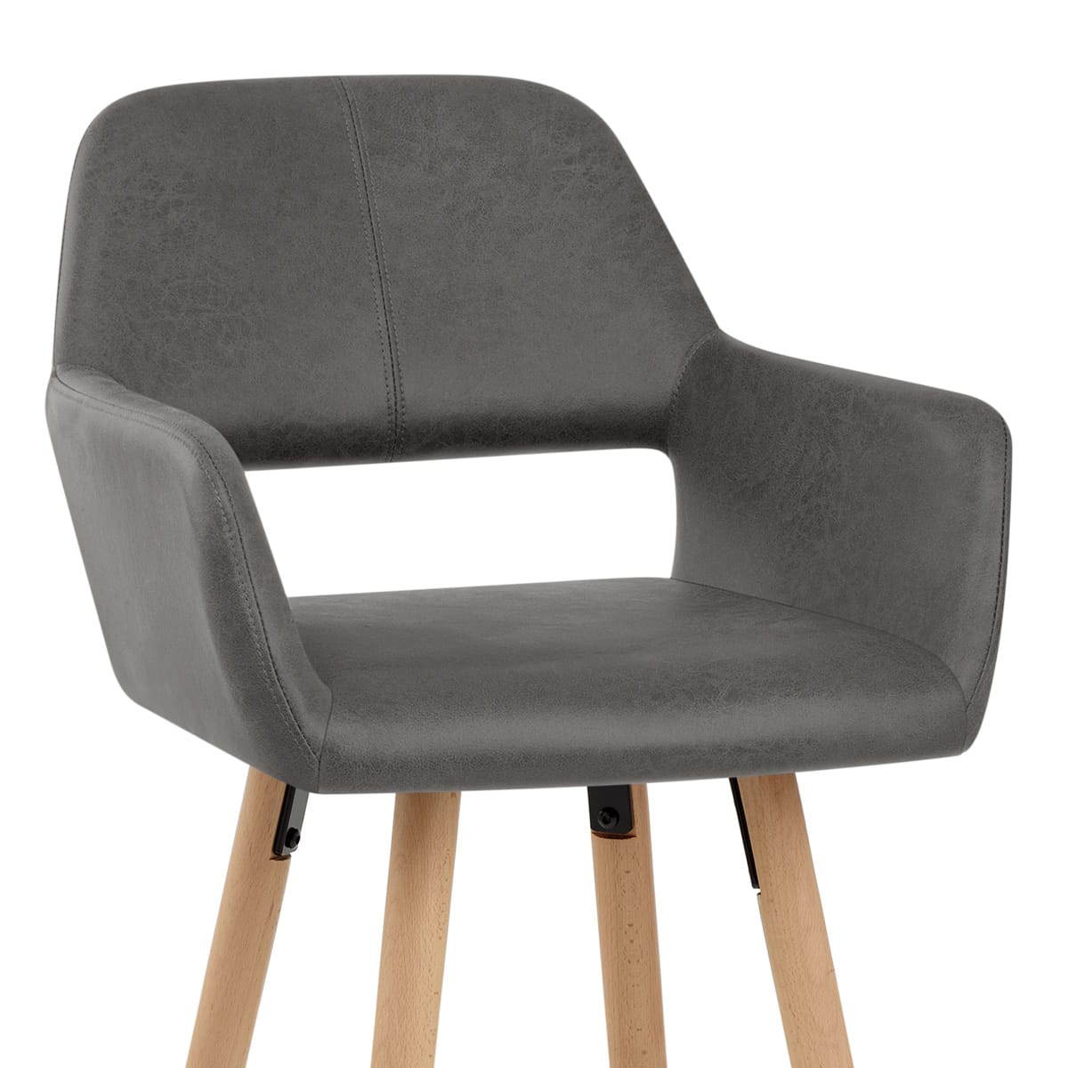 Kite Wooden Stool Grey