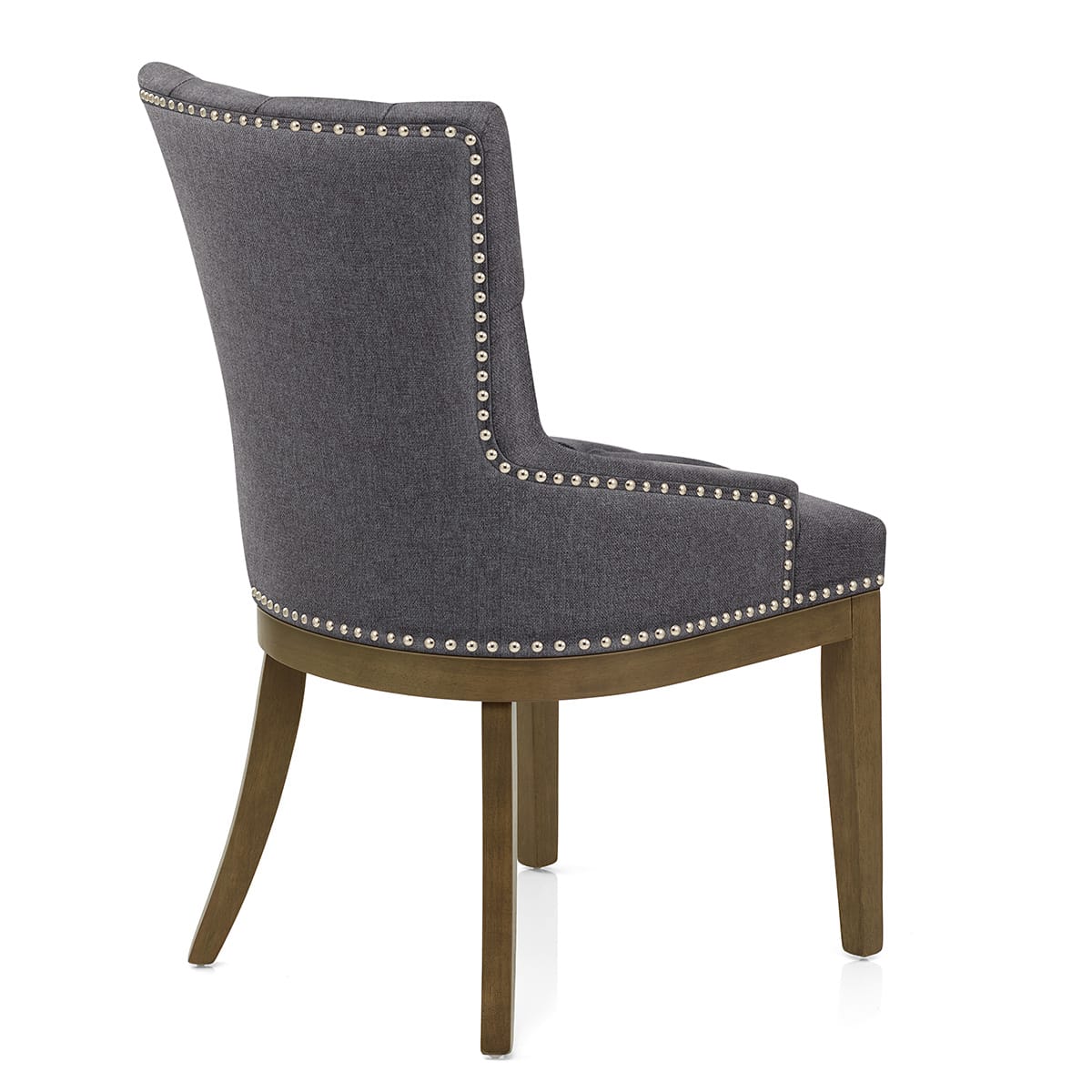 Knightsbridge Oak Chair Charcoal Fabric